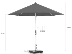 Glatz Alu-Twist Sonnenschirm ø 330 cm