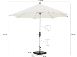 Glatz Alu-Twist Sonnenschirm ø 330 cm