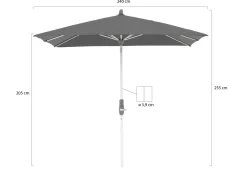 Glatz Alu-Twist Sonnenschirm 240x240 cm