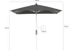 Glatz Alu-Twist Sonnenschirm 240x240 cm