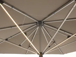 Glatz Fortello LED Sonnenschirm 400x400 cm