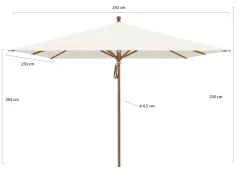 Glatz Piazza Sonnenschirm 250x250 cm