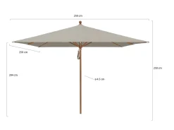 Glatz Piazza Sonnenschirm 250x250 cm