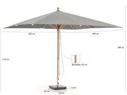 Glatz Piazzino Sonnenschirm 300x300 cm