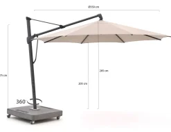 Glatz Sombrano S+ Easy Ampelschirm ø 350 cm