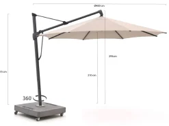 Glatz Sombrano S+ Easy Ampelschirm ø 400 cm