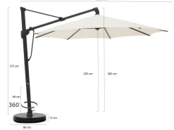 Glatz Sombrano S+ Easy Ampelschirm ø 350 cm