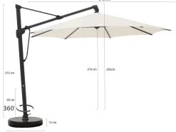 Glatz Sombrano S+ Easy Ampelschirm ø 400 cm