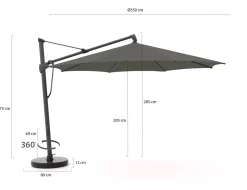 Glatz Sombrano S+ Easy Ampelschirm ø 350 cm
