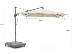 Glatz Sombrano S+ Easy Ampelschirm 400x300 cm