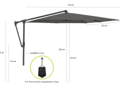 Glatz Sunwing Casa Ampelschirm 270x270 cm