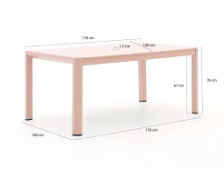 Hartman Alexandra Gartentisch 170x100x75 cm