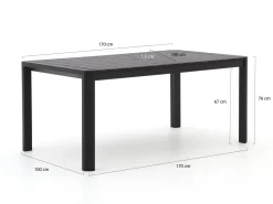 Hartman Alexandra Gartentisch 170x100x75 cm