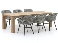 Hartman Delphine/ROUGH-X 240 cm Gartenmöbel-Set 7-teilig