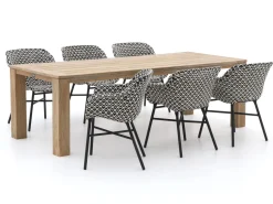 Hartman Delphine/ROUGH-X 240 cm Gartenmöbel-Set 7-teilig