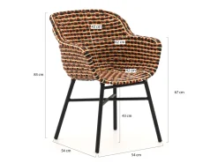 Hartman Delphine/Sophie Studio ø 128 cm Gartenmöbel-Set 5-teilig