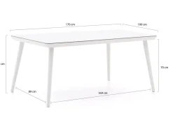 Hartman Delphine/Sophie Studio 170 cm Gartenmӧbel-Set 5-teilig