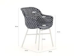 Hartman Delphine/Sophie Studio 240 cm Gartenmӧbel-Set 7-teilig