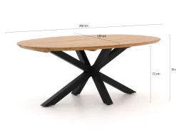 Hartman Delphine/Stephanie 200 cm Gartenmöbel-Set 5-teilig