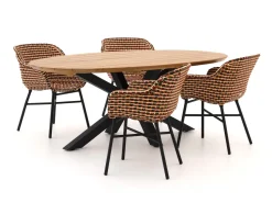 Hartman Delphine/Stephanie 200 cm Gartenmöbel-Set 5-teilig