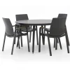 Hartman Flow/Sophie Studio ø 128 cm Gartenmöbel-Set 5-teilig