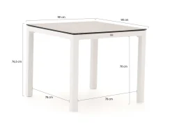 Hartman Le Soleil Element/La Fonte 90 cm Gartenmöbel-Set 3-teilig