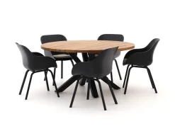 Hartman Le Soleil Element/Stephanie ø150 cm Gartenmöbel-Set 6-teilig