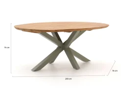 Hartman Sevilla/San Sebastian 200 cm Gartenmöbel-Set 5-teilig