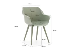 Hartman Sophie Studio/Almeria 200 cm Gartenmöbel-Set 5-teilig