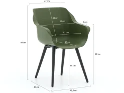 Hartman Sophie Studio 170 cm Gartenmöbel-Set 5-teilig