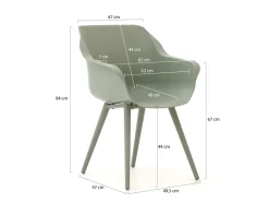 Hartman Sophie Studio/San Sebastian 200 cm Gartenmöbel-Set 5-teilig