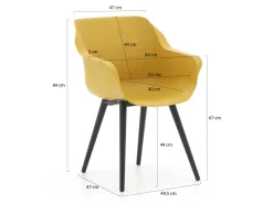 Hartman Sophie Studio/Stephanie 200cm dining tuinset 5-delig