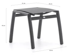 Hartman Troy Gartenstuhl Hochlehner mit Brisbane Gartenhocker