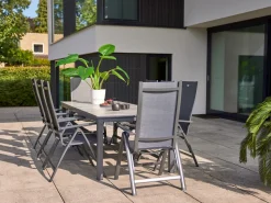 Hartman Troy Gartenstuhl Hochlehner mit Brisbane Gartenhocker