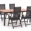Hartman Troy/Linosa 180 cm Gartenmöbel-Set 5-teilig verstellbar