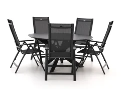 Hartman Troy/Lodola ø 150 cm Gartenmöbel-Set 6-teilig verstellbar