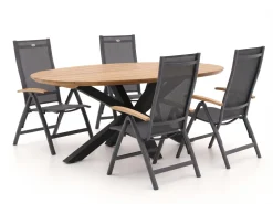 Hartman Troy/Stephanie 200 cm Gartenmöbel-Set 5-teilig verstellbar