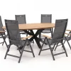 Hartman Troy/Stephanie 240 cm Gartenmöbel-Set 7-teilig verstellbar