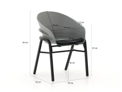 Hartman Tubb 185 cm Esstischgruppe 5-teilig verstellbar
