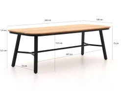 Hartman Tubb Esstisch 240x100 cm