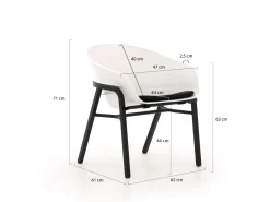 Hartman Tubb Gartenmöbel-Set 70 cm 3-teilig verstellbar