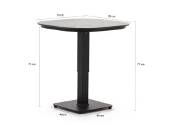 Hartman Tubb Gartenmöbel-Set 70 cm 3-teilig verstellbar
