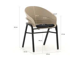Hartman Tubb Gartenmöbel-Set 185 cm 5-teilig verstellbar