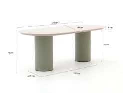 Hartman Valencia Gartentisch 220x100x76 cm