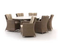 Intenso Adriano/Furato Ellips 240 cm Esstischgruppe 7-teilig
