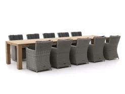 Intenso Adriano/ROUGH-X 400 cm Gartenmöbel-Set 11-teilig