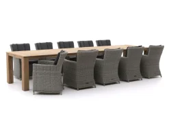 Intenso Adriano/ROUGH-X 400 cm Gartenmöbel-Set 11-teilig