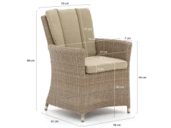 Intenso Adriano/ROUGH-X 240 cm Gartenmöbel-Set 7-teilig