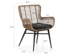 Intenso Asti/Bresimo 330 cm Gartenmöbel-Set 9-teilig