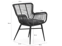 Intenso Asti/La Fonte Ø 150 cm Gartenmöbel-Set 6-teilig